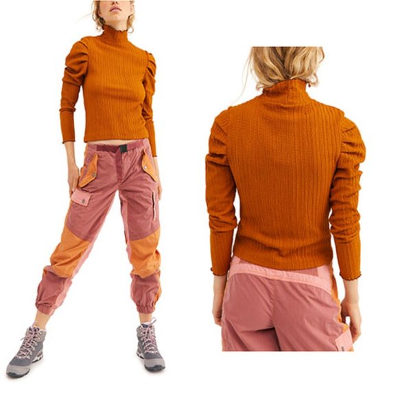 Free People Tops - Free People Ela Turtleneck Long Sleeve Top NWOT M